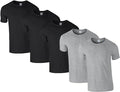 Gildan Men's 64000 T-Shirt Boys Top (Pack of 5) Unisex T-shirt, Sweatshirt, Hoodie, Long Sleeve Tee - T-Shirt, Sweatshirt, Hoodie