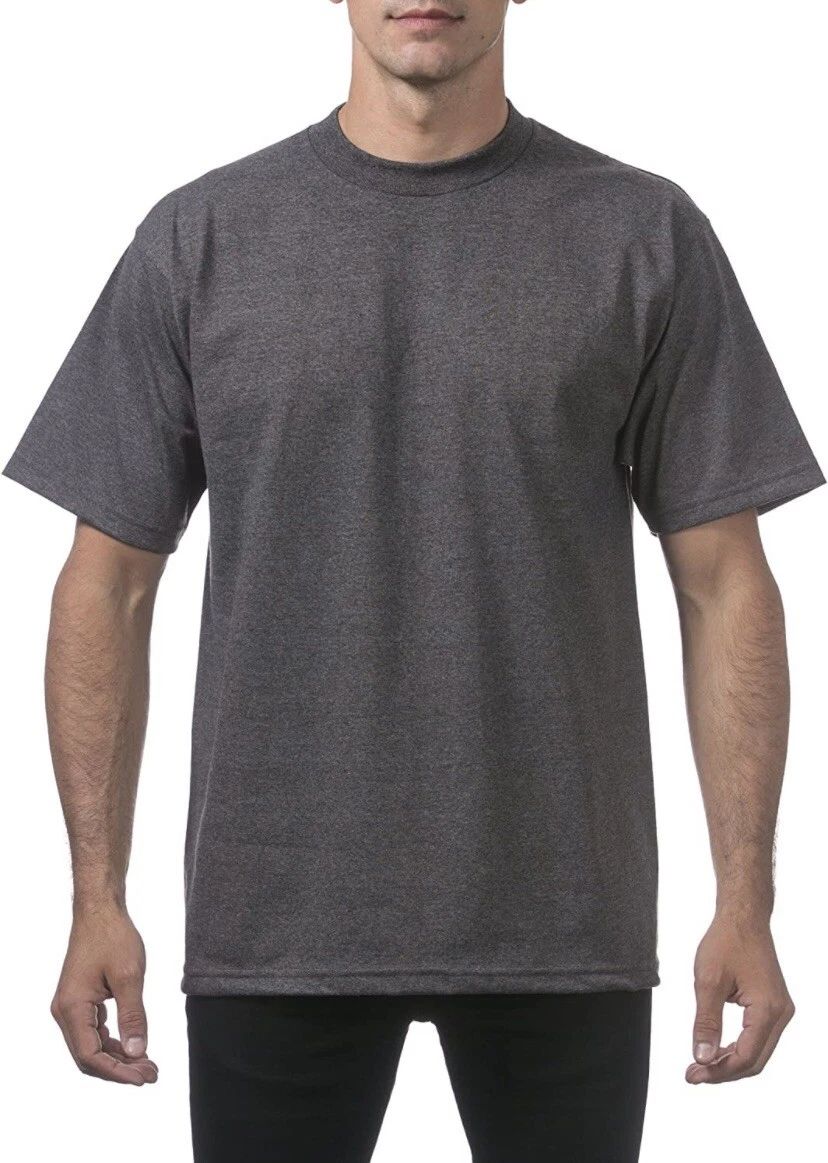 3 PACK PRO CLUB MENS HEAVYWEIGHT COTTON T SHIRTS PLAIN SHORT SLEEVES Unisex T-shirt, Sweatshirt, Hoodie, Long Sleeve Tee - T-Shirt, Sweatshirt, Hoodie