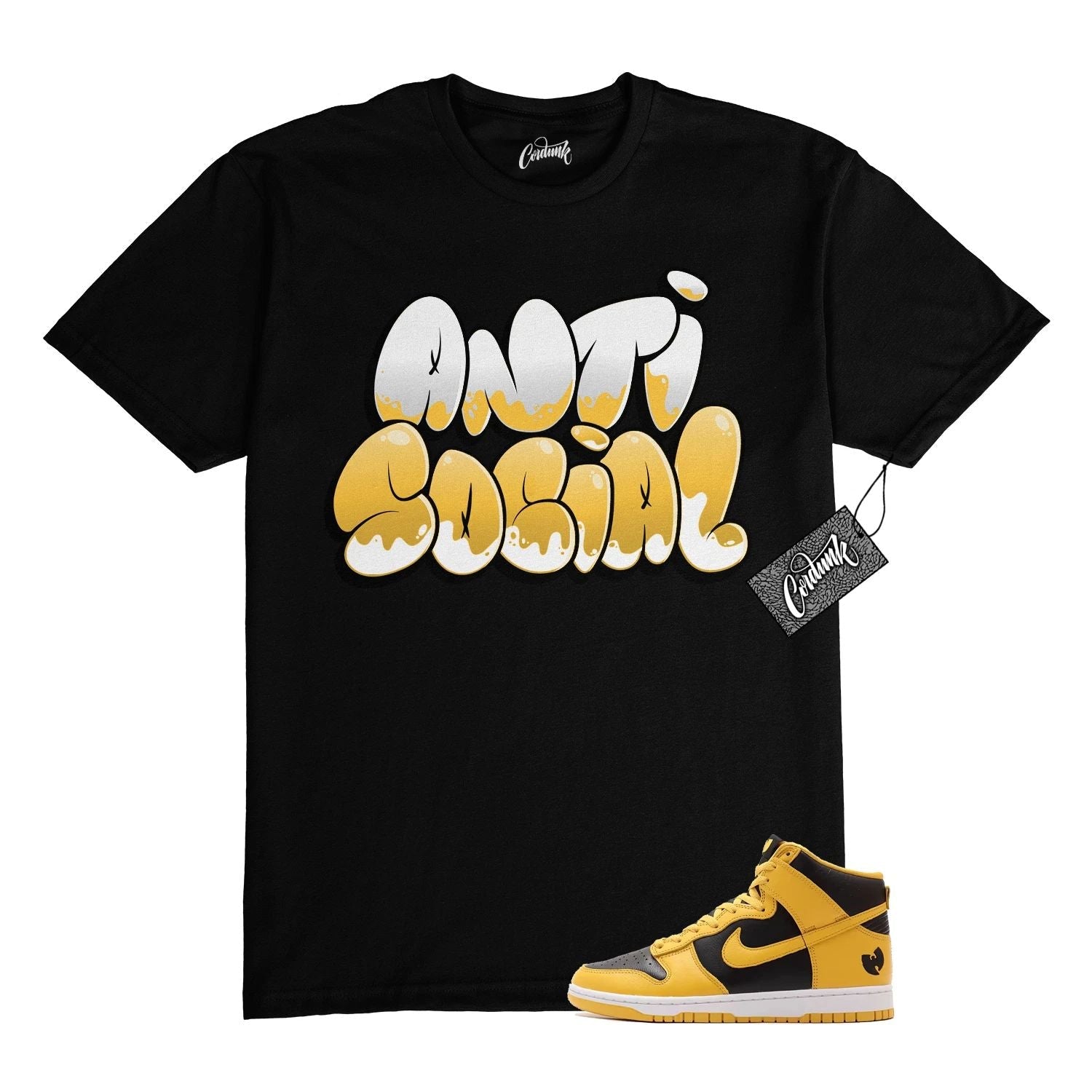 Dunk Tang Pollen Yellow Gold Black White High 2024 T Shirt to Match ANSO Unisex T-shirt, Sweatshirt, Hoodie, Long Sleeve Tee - T-Shirt, Sweatshirt, Hoodie
