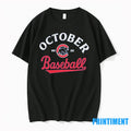 Cubs October Baseball 2025 Tshirts Sweater Unisex T-shirt, Sweatshirt, Hoodie, Long Sleeve Tee - T-Shirt, Sweatshirt, Hoodie
