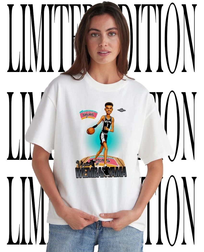 Victor Wembanyama San Antonio Spurs Basketball caricature shirt Unisex T-shirt, Sweatshirt, Hoodie, Long Sleeve Tee - T-Shirt, Sweatshirt, Hoodie