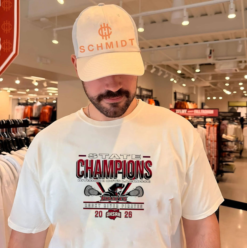 Rocky River Pirates 2026 OHSAA Boys Lacrosse D2 State Champions shirt Unisex T-shirt, Sweatshirt, Hoodie, Long Sleeve Tee - T-Shirt, Sweatshirt, Hoodie