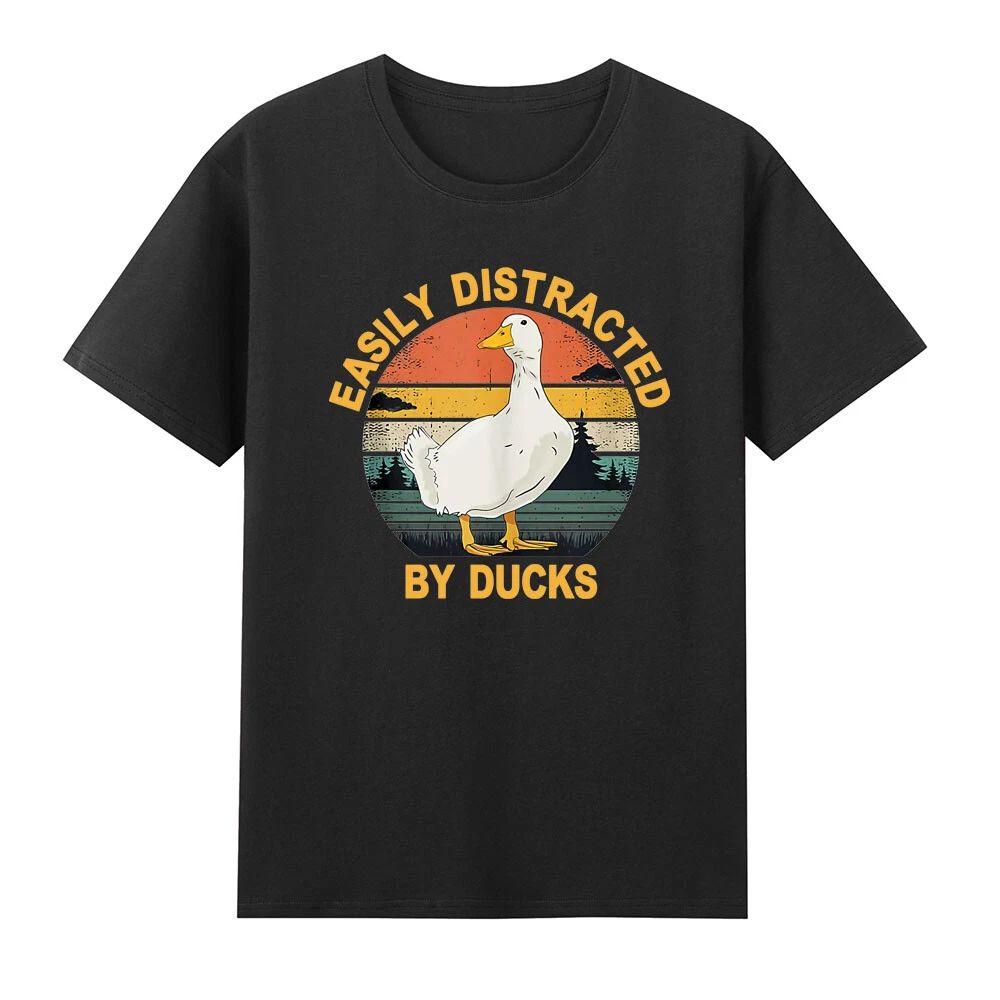 Duck Easily Distracted By Ducks Funny Farmer Duck Animal T-Shirt Unisex T-shirt, Sweatshirt, Hoodie, Long Sleeve Tee - T-Shirt, Sweatshirt, Hoodie