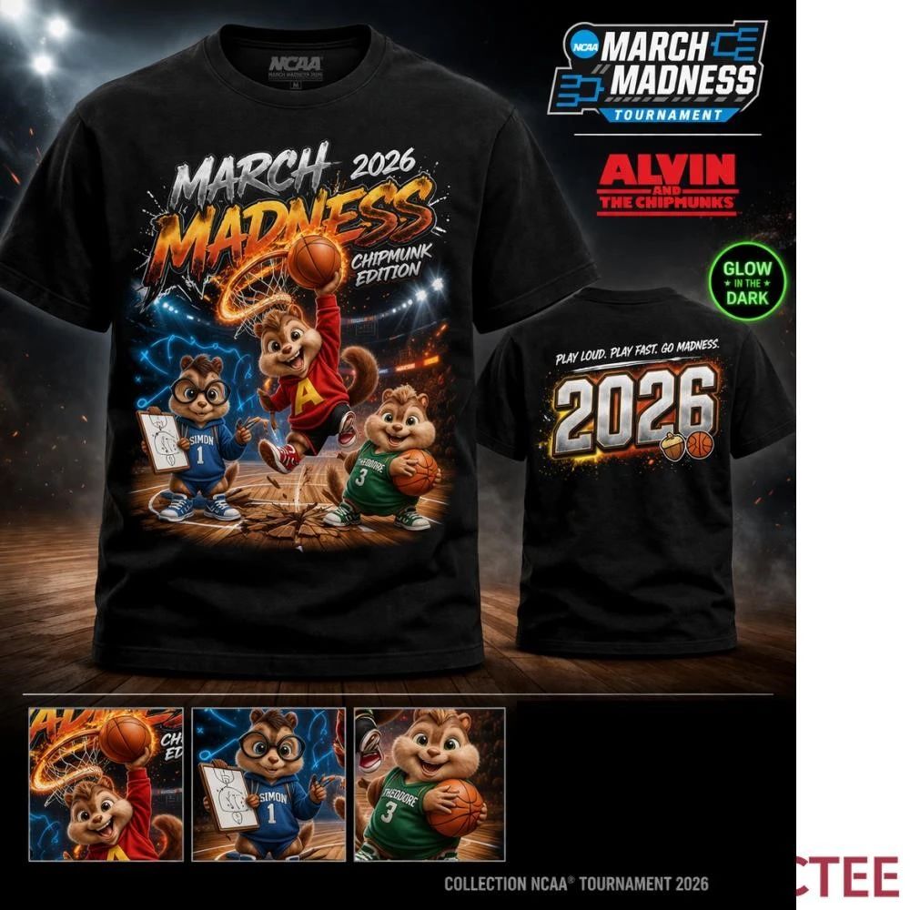 NKCtees Alvin and the Chipmunks NCAA 2026 Tournament Shirt  Funny Basketball Fan Tee Unisex T-shirt, Sweatshirt, Hoodie, Long Sleeve Tee - T-Shirt, Sweatshirt, Hoodie