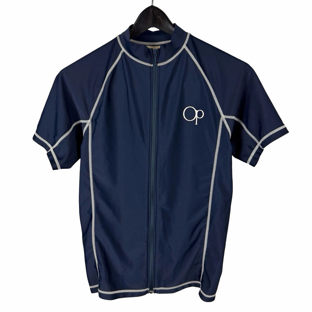 Vintage 2000s Ocean Pacific Surfing Full Zip SPF Water Blue Shirt Size L Unisex T-shirt, Sweatshirt, Hoodie, Long Sleeve Tee - T-Shirt, Sweatshirt, Hoodie