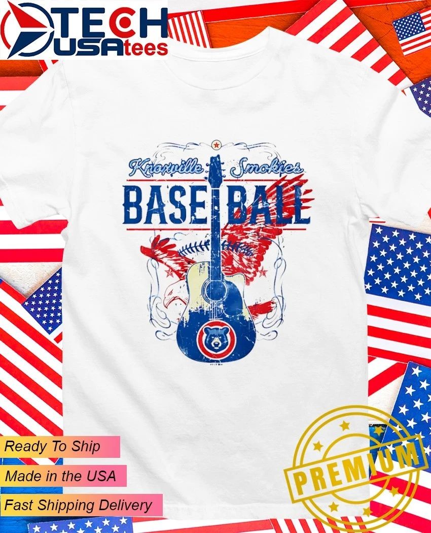 Knoxville Smokies Baseball Chicago Cubs guitar shirt Unisex T-shirt, Sweatshirt, Hoodie, Long Sleeve Tee - T-Shirt, Sweatshirt, Hoodie