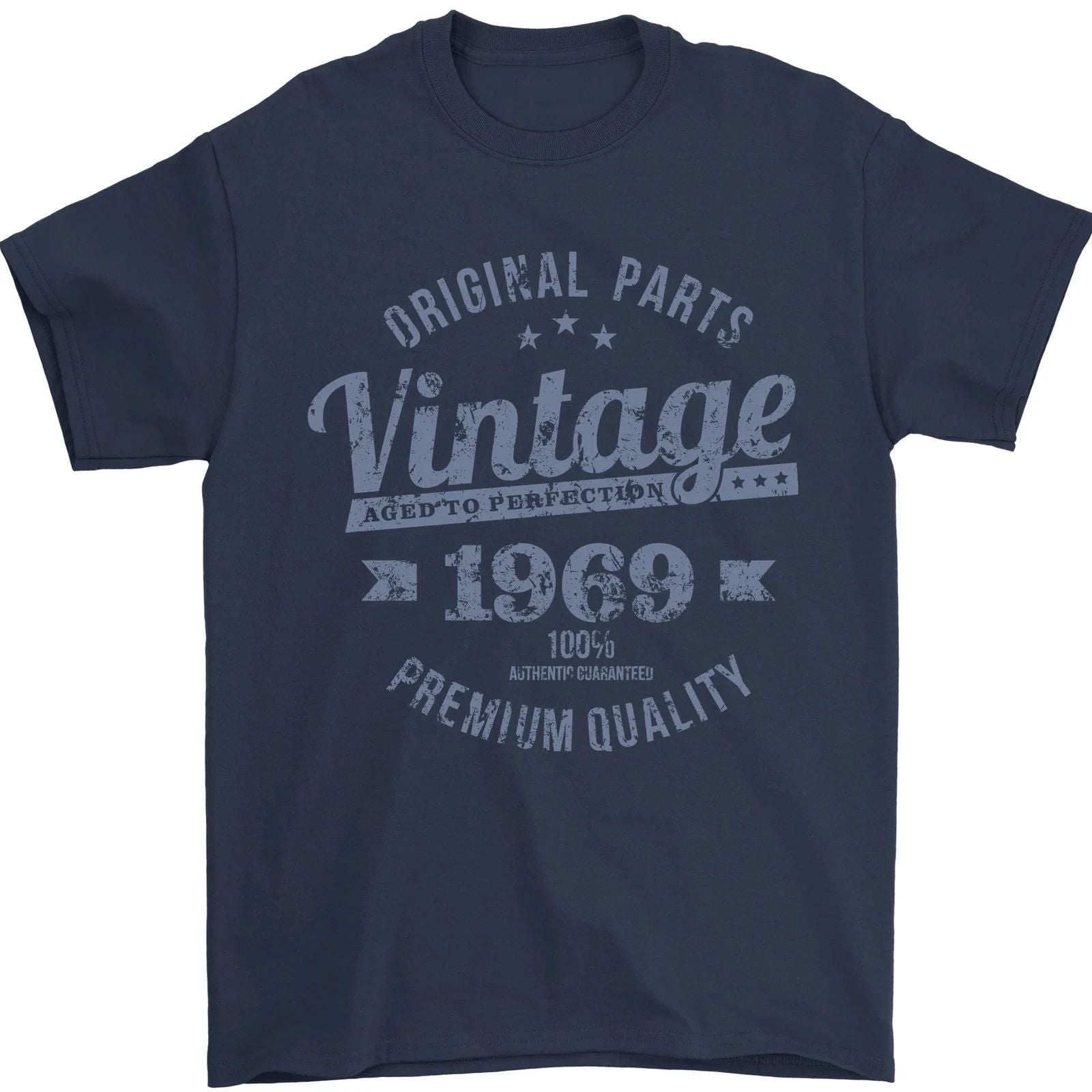 Vintage Year 57th Birthday 1969 Mens T-Shirt 100% Cotton Unisex T-shirt, Sweatshirt, Hoodie, Long Sleeve Tee - T-Shirt, Sweatshirt, Hoodie