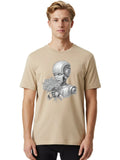 Robot-With-Flowers-2 Mens Graphic Tee, 100% Cotton, Casual Summer Wear Unisex T-shirt, Sweatshirt, Hoodie, Long Sleeve Tee - T-Shirt, Sweatshirt, Hoodie