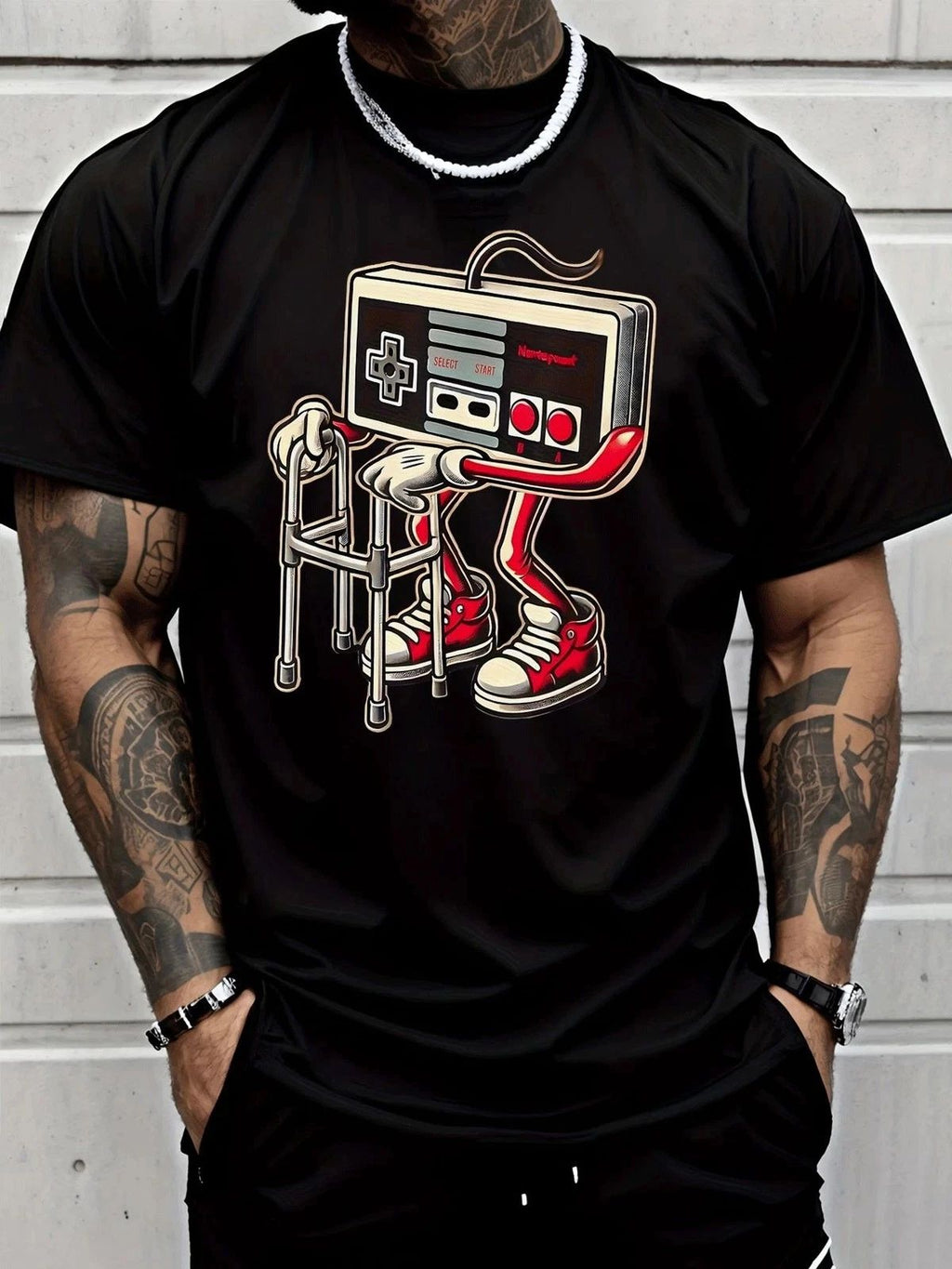 Short Sleeve Men's Fashion Street Style Casual Trendy Graphic T-Shirt with Retro Unisex T-shirt, Sweatshirt, Hoodie, Long Sleeve Tee - T-Shirt, Sweatshirt, Hoodie
