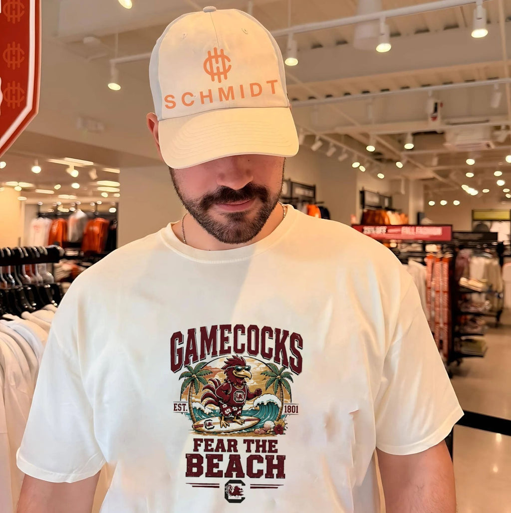 South Carolina Gamecocks Fear The Beach maacot shirt Unisex T-shirt, Sweatshirt, Hoodie, Long Sleeve Tee - T-Shirt, Sweatshirt, Hoodie