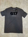 Under Armour HeatGear Boston Strong 617 Graphic T-Shirt Mens Gray Size M Unisex T-shirt, Sweatshirt, Hoodie, Long Sleeve Tee - T-Shirt, Sweatshirt, Hoodie