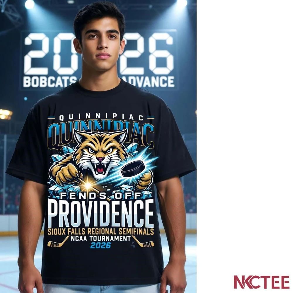 NKCtees Quinnipiac mens hockey fends off Providence in Sioux Falls Regional semifinals of NCAA Tournament 2026 shirt - T-Shirt, Sweatshirt, Hoodie