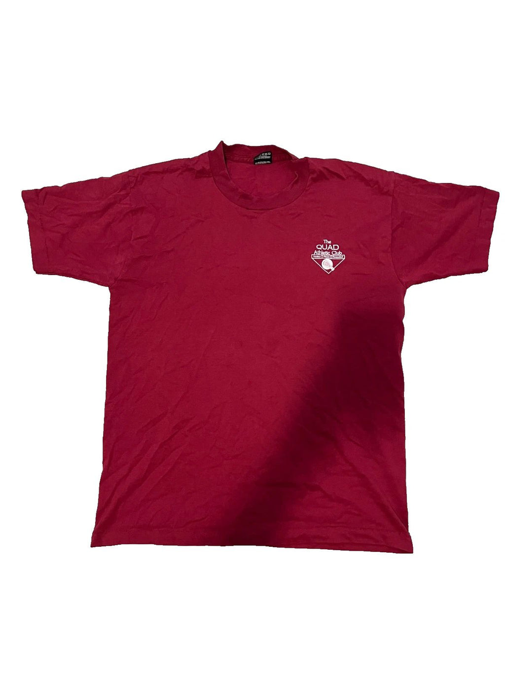 The Quad Athletic Club T-Shirt Maroon Small Logo Vintage Sporty Graphic Tee Unisex T-shirt, Sweatshirt, Hoodie, Long Sleeve Tee - T-Shirt, Sweatshirt, Hoodie