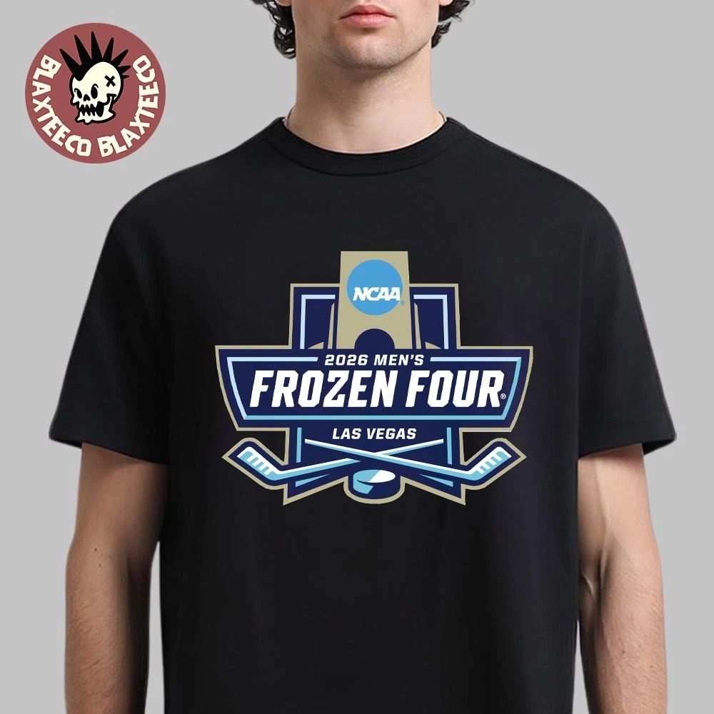 2026 Division I Mens Ice Hockey Frozen Four Las Vegas Logo Unisex T-Shirt Unisex T-shirt, Sweatshirt, Hoodie, Long Sleeve Tee - T-Shirt, Sweatshirt, Hoodie