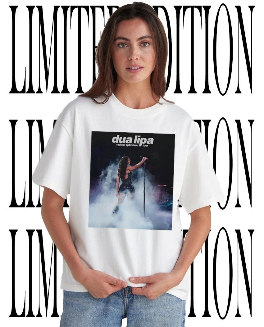 Dua Lipa Radical Optimism Tour Print Round Neck shirt Unisex T-shirt, Sweatshirt, Hoodie, Long Sleeve Tee - T-Shirt, Sweatshirt, Hoodie