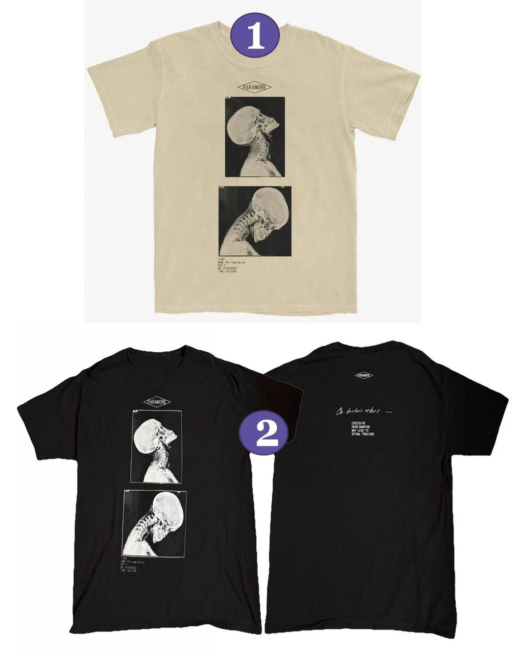 SALE! X-Ray Headbanger Hayley Williams Tour Shirt Reprint Unisex T-shirt, Sweatshirt, Hoodie, Long Sleeve Tee - T-Shirt, Sweatshirt, Hoodie