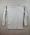 Chinatown Market Mens Smiley Long Sleeve Grey Mock Neck Size Small - Streetwear Unisex T-shirt, Sweatshirt, Hoodie, Long Sleeve Tee - T-Shirt, Sweatshirt, Hoodie