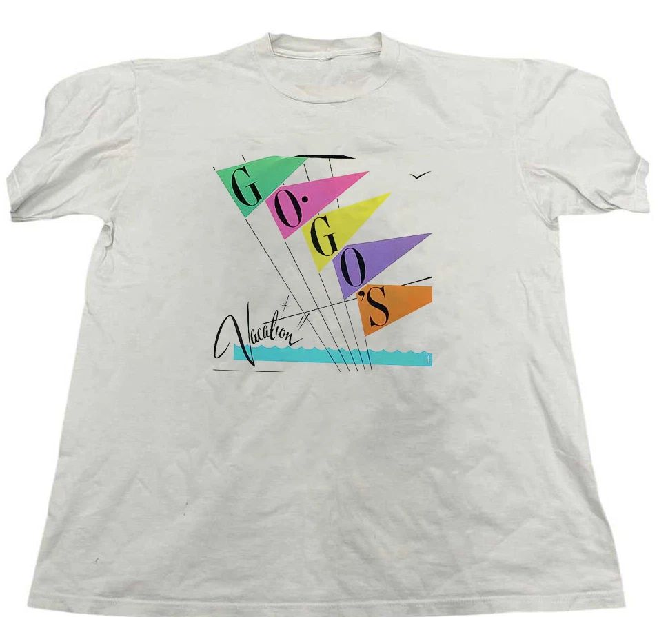 Vacation (The Go-Go's song)  White Cotton Shirt Full size S-5XL CL403 Unisex T-shirt, Sweatshirt, Hoodie, Long Sleeve Tee - T-Shirt, Sweatshirt, Hoodie