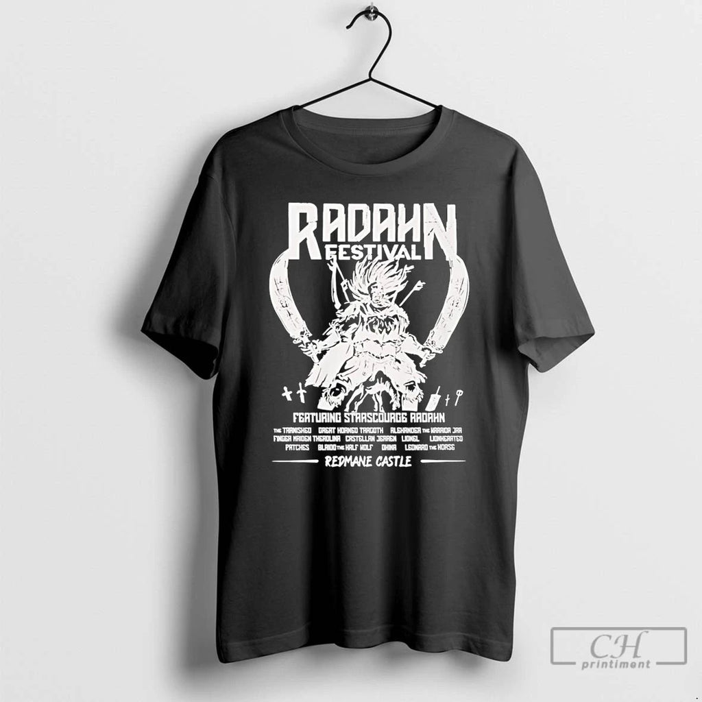 Classic Radahn Festival Featuring Staascouage Aaoahn Redmane Castle T Shirts Unisex T-shirt, Sweatshirt, Hoodie, Long Sleeve Tee - T-Shirt, Sweatshirt, Hoodie
