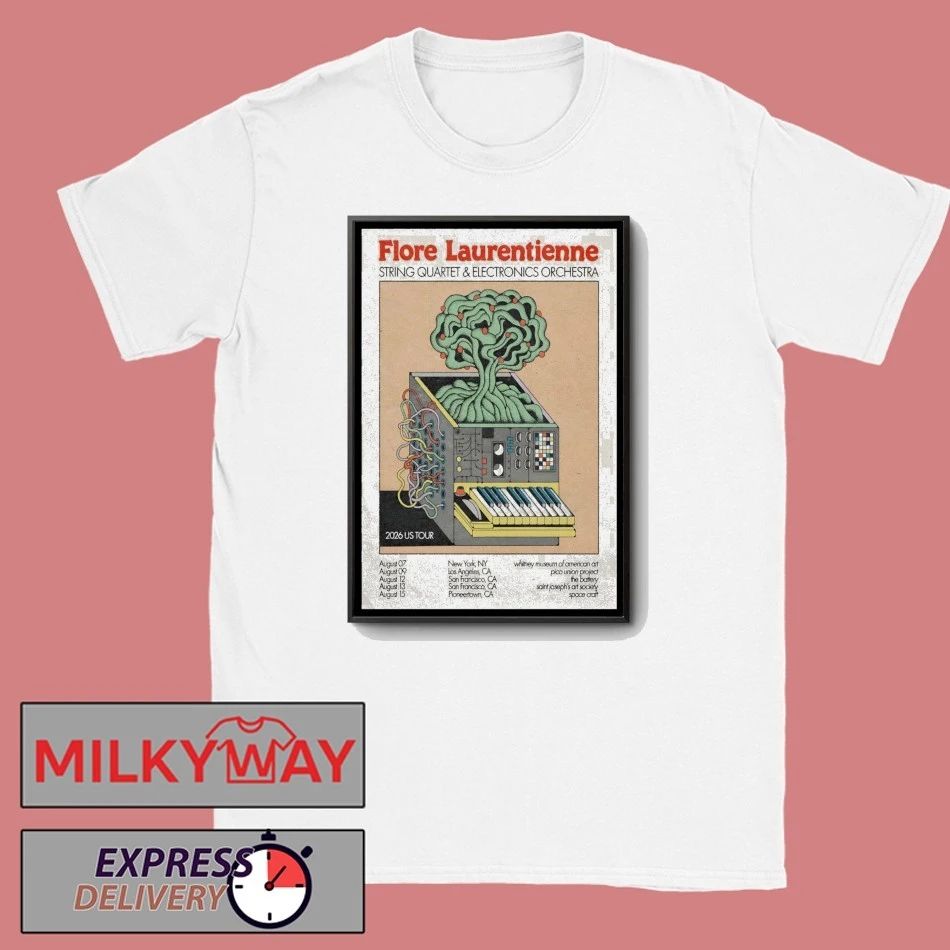 Flore Laurentienne US Tour 26 Poster shirt Unisex T-shirt, Sweatshirt, Hoodie, Long Sleeve Tee - T-Shirt, Sweatshirt, Hoodie