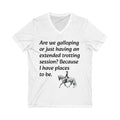 Equestrian V-Neck Tee - Stylish Ride Inspired Unisex Shirt Unisex T-shirt, Sweatshirt, Hoodie, Long Sleeve Tee - T-Shirt, Sweatshirt, Hoodie