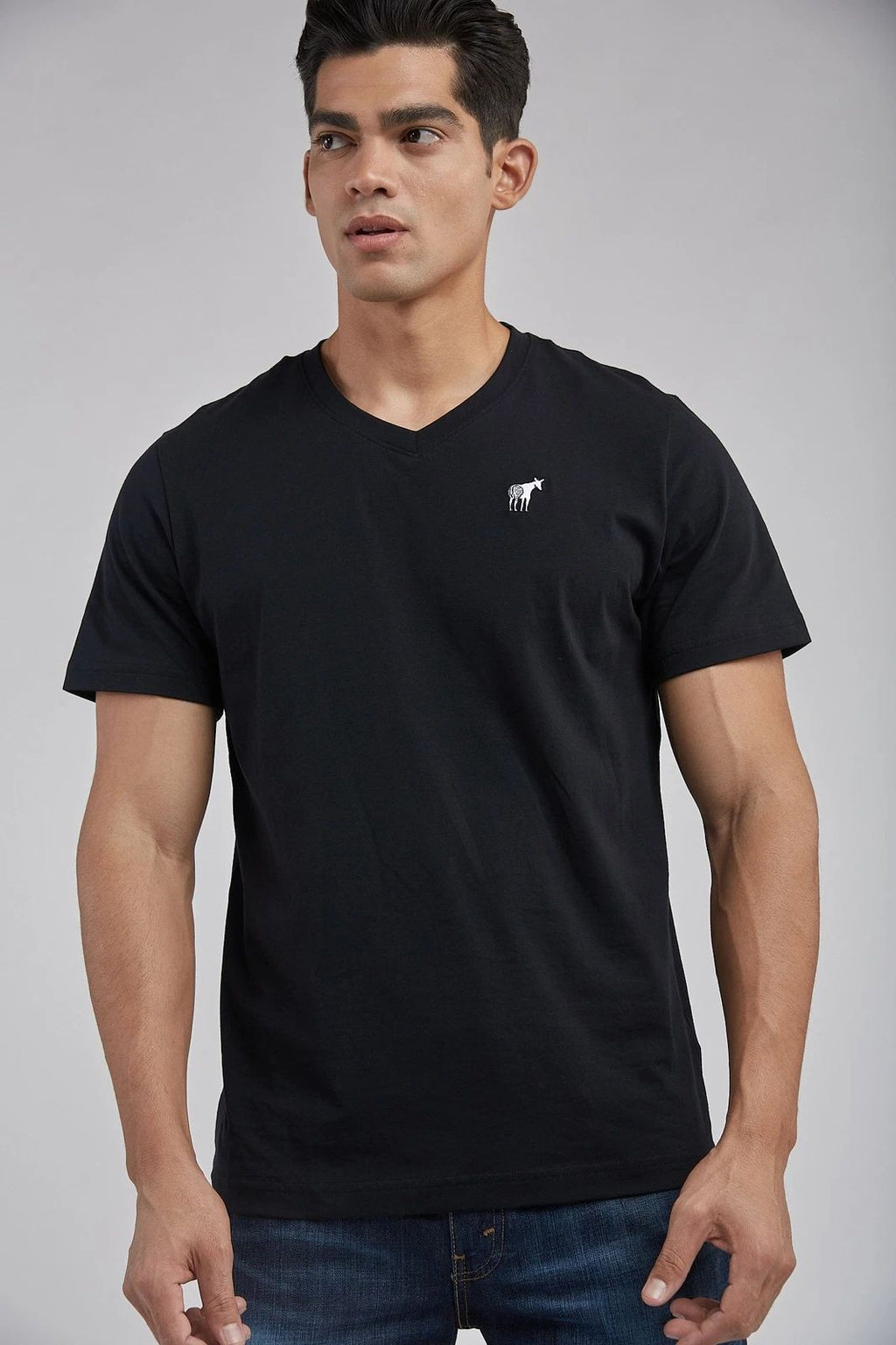 V-Neck T-shirts for Men in beautiful Pima Cotton. Soft and comfortable with Logo Unisex T-shirt, Sweatshirt, Hoodie, Long Sleeve Tee - T-Shirt, Sweatshirt, Hoodie