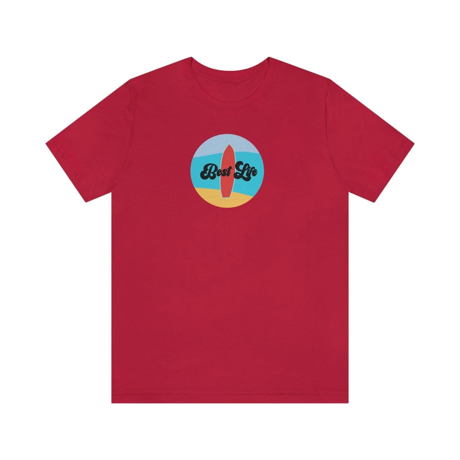 Best Life- Surfing Unisex Jersey Short Sleeve Tee Unisex T-shirt, Sweatshirt, Hoodie, Long Sleeve Tee - T-Shirt, Sweatshirt, Hoodie
