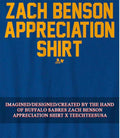 Buffalo Sabres Zach Benson Appreciation shirt Unisex T-shirt, Sweatshirt, Hoodie, Long Sleeve Tee - T-Shirt, Sweatshirt, Hoodie