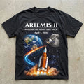 Artemis 2 Journey Around the Moon and Back 2026 T-Shirt, Space Enthusiast Gift Unisex T-shirt, Sweatshirt, Hoodie, Long Sleeve Tee - T-Shirt, Sweatshirt, Hoodie
