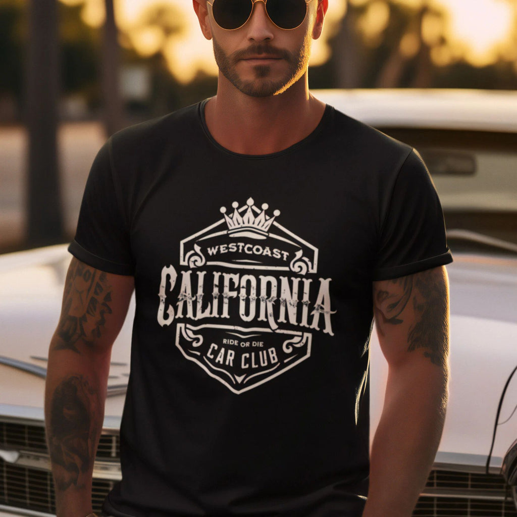 California Car Club Tee, Vintage Westcoast Street Style, Unisex Adult - Westside Unisex T-shirt, Sweatshirt, Hoodie, Long Sleeve Tee - T-Shirt, Sweatshirt, Hoodie