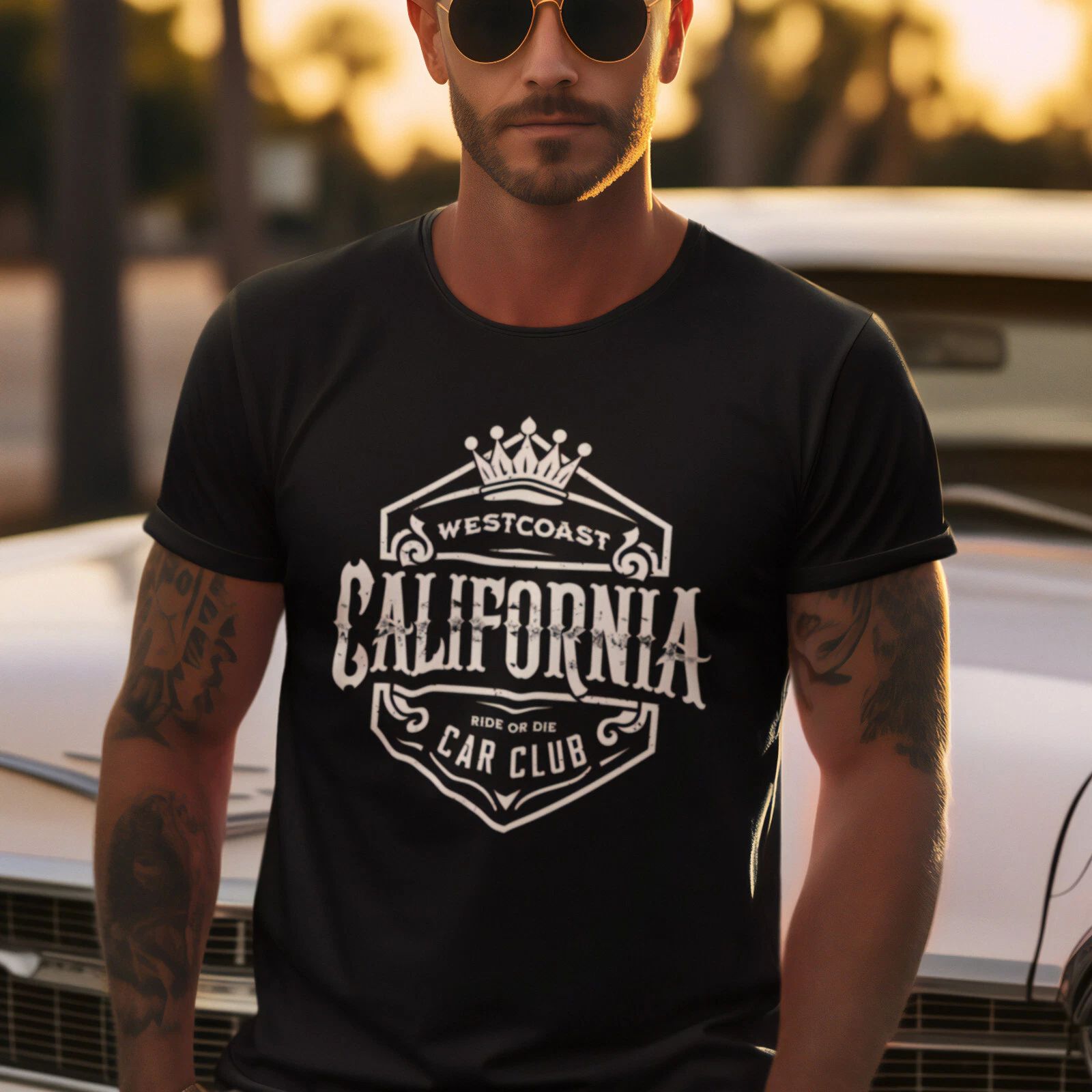 California Car Club Tee, Vintage Westcoast Street Style, Unisex Adult - Westside Unisex T-shirt, Sweatshirt, Hoodie, Long Sleeve Tee - T-Shirt, Sweatshirt, Hoodie