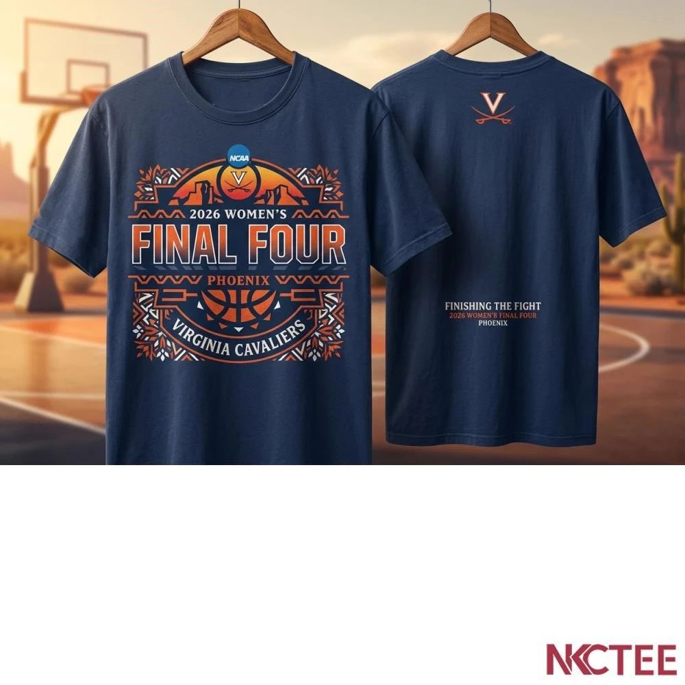 NKCtees 2026 NCAA womens basketball final four Virginia Cavaliers shirt Unisex T-shirt, Sweatshirt, Hoodie, Long Sleeve Tee - T-Shirt, Sweatshirt, Hoodie