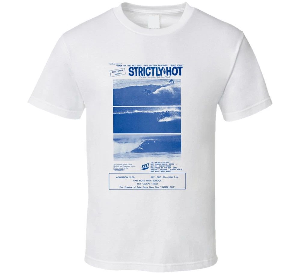 Vintage Surf T-Shirt Strictly Hot Film 1964 Unisex T-shirt, Sweatshirt, Hoodie, Long Sleeve Tee - T-Shirt, Sweatshirt, Hoodie