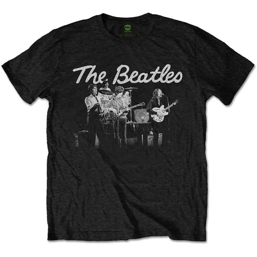 Men's Beatles 1968 Live Photo Slim Fit T-shirt Small Black Unisex T-shirt, Sweatshirt, Hoodie, Long Sleeve Tee - T-Shirt, Sweatshirt, Hoodie