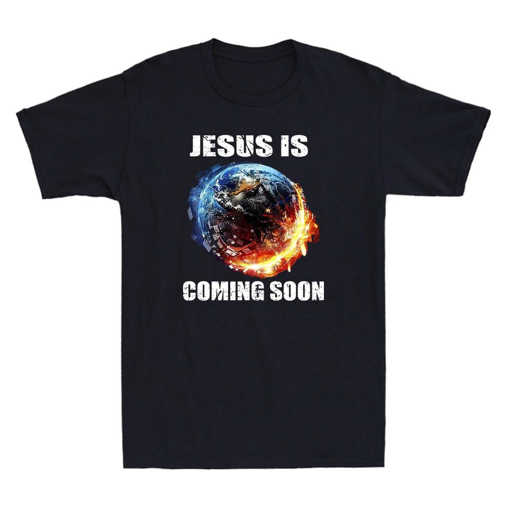 Jesus Is Coming Soon Christian Religious Inspired Design Vintage Men's T-Shirt Unisex T-shirt, Sweatshirt, Hoodie, Long Sleeve Tee - T-Shirt, Sweatshirt, Hoodie
