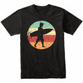 Surfer Silhouette Retro Surfing T-Shirt - Retro Colors Unisex T-shirt, Sweatshirt, Hoodie, Long Sleeve Tee - T-Shirt, Sweatshirt, Hoodie