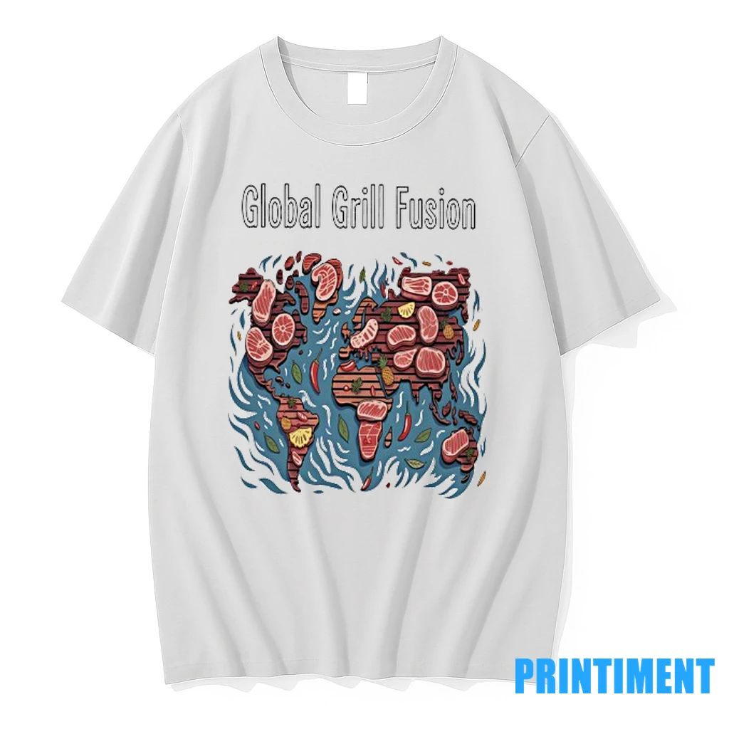 Global Grill Fusion Meat Map Tshirts Sweater Unisex T-shirt, Sweatshirt, Hoodie, Long Sleeve Tee - T-Shirt, Sweatshirt, Hoodie