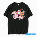 Santa Riding Pink Unicorn Christmas Night Tshirts Sweater Unisex T-shirt, Sweatshirt, Hoodie, Long Sleeve Tee - T-Shirt, Sweatshirt, Hoodie