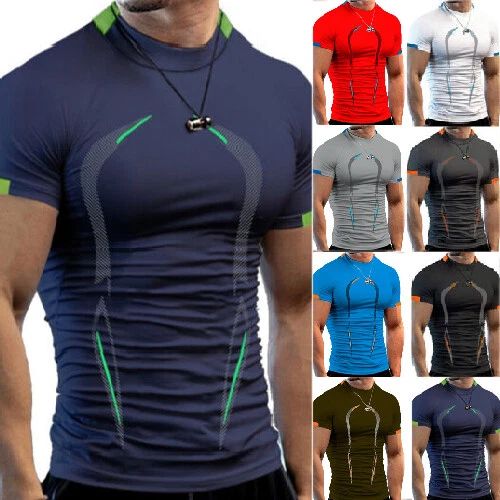 Quick Dry New Men's Gym Sports Running T Shirt Fashion O Neck Tops Tee Shirt  Unisex T-shirt, Sweatshirt, Hoodie, Long Sleeve Tee - T-Shirt, Sweatshirt, Hoodie