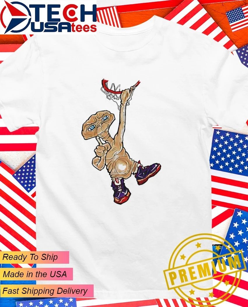E.T. The Extra-Terrestrial Dunk Basketball shirt Unisex T-shirt, Sweatshirt, Hoodie, Long Sleeve Tee - T-Shirt, Sweatshirt, Hoodie
