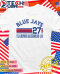 Toronto Blue Jays Baseball Vladimir Guerrero Jr. No. 27 signature shirt Unisex T-shirt, Sweatshirt, Hoodie, Long Sleeve Tee - T-Shirt, Sweatshirt, Hoodie