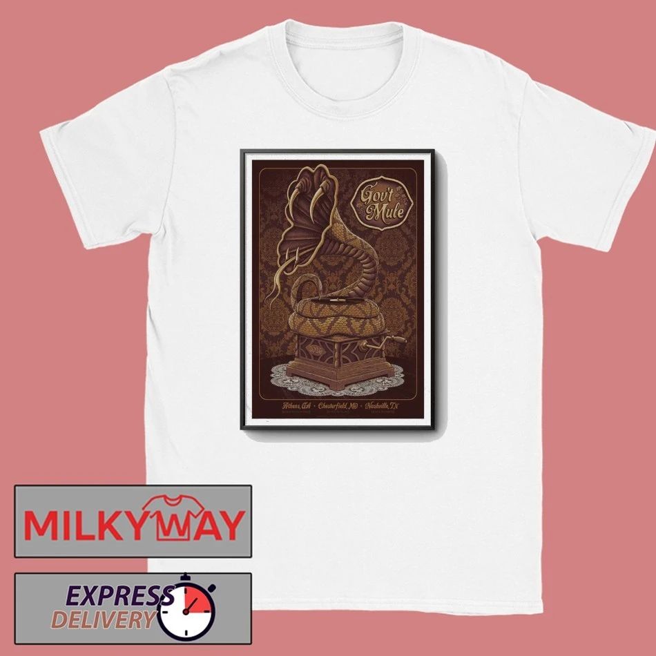 Govt Mule April 2026 Tour Poster shirt Unisex T-shirt, Sweatshirt, Hoodie, Long Sleeve Tee - T-Shirt, Sweatshirt, Hoodie