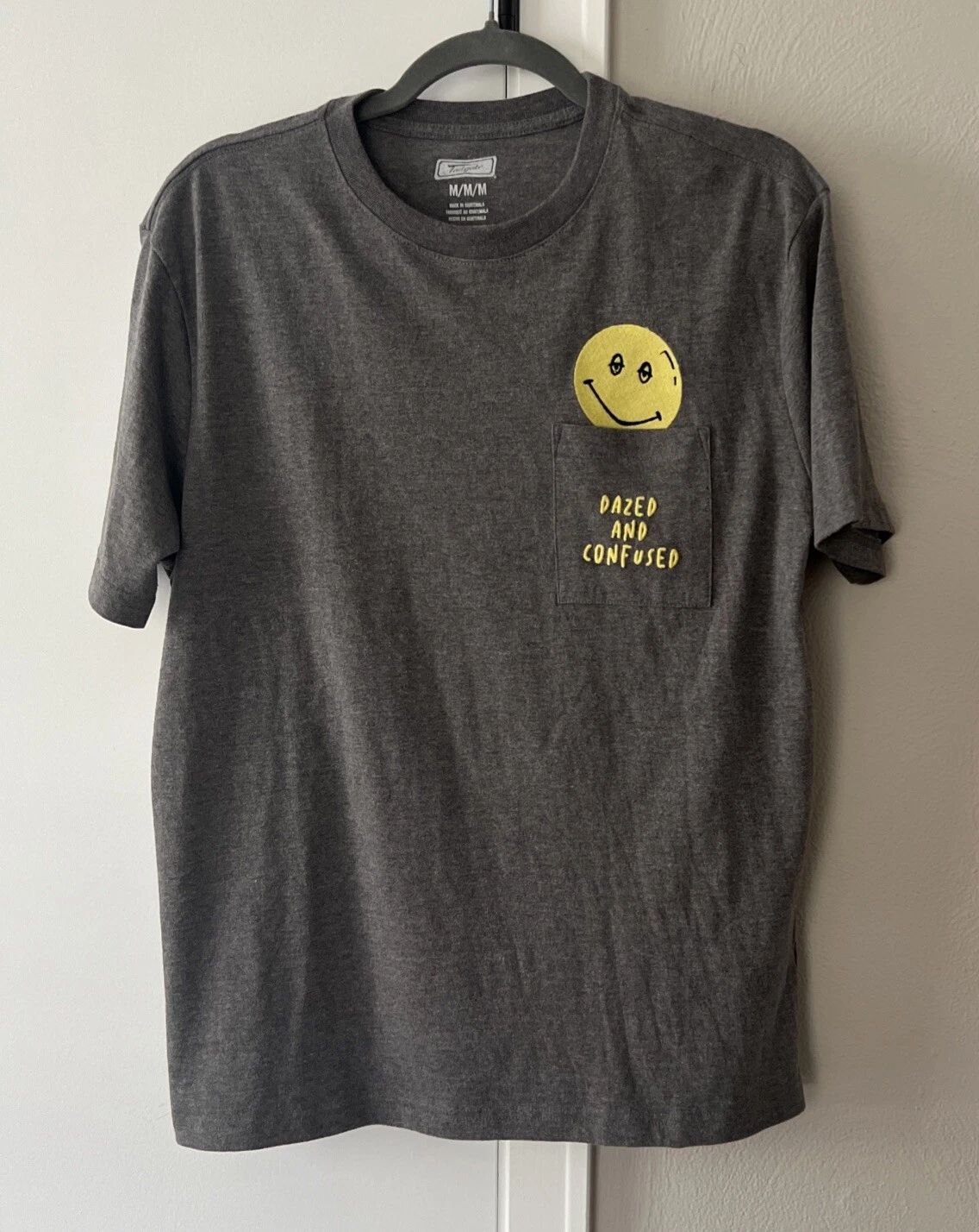 Dazed & Confused Tailgate Movie Embroidered Tee MED Stoner GRAY SS EUC Retro Unisex T-shirt, Sweatshirt, Hoodie, Long Sleeve Tee - T-Shirt, Sweatshirt, Hoodie