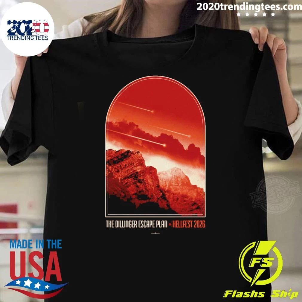 The Dillinger Escape Plan June 19, 2026 Hellfest Clisson France Poster Shirt Unisex T-shirt, Sweatshirt, Hoodie, Long Sleeve Tee - T-Shirt, Sweatshirt, Hoodie