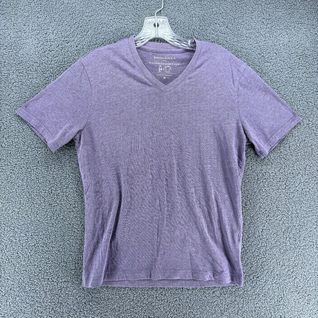 Banana Republic Eco Premium Wash TShirt Mens M Purple VNeck Short Sleeve Preppy Unisex T-shirt, Sweatshirt, Hoodie, Long Sleeve Tee - T-Shirt, Sweatshirt, Hoodie
