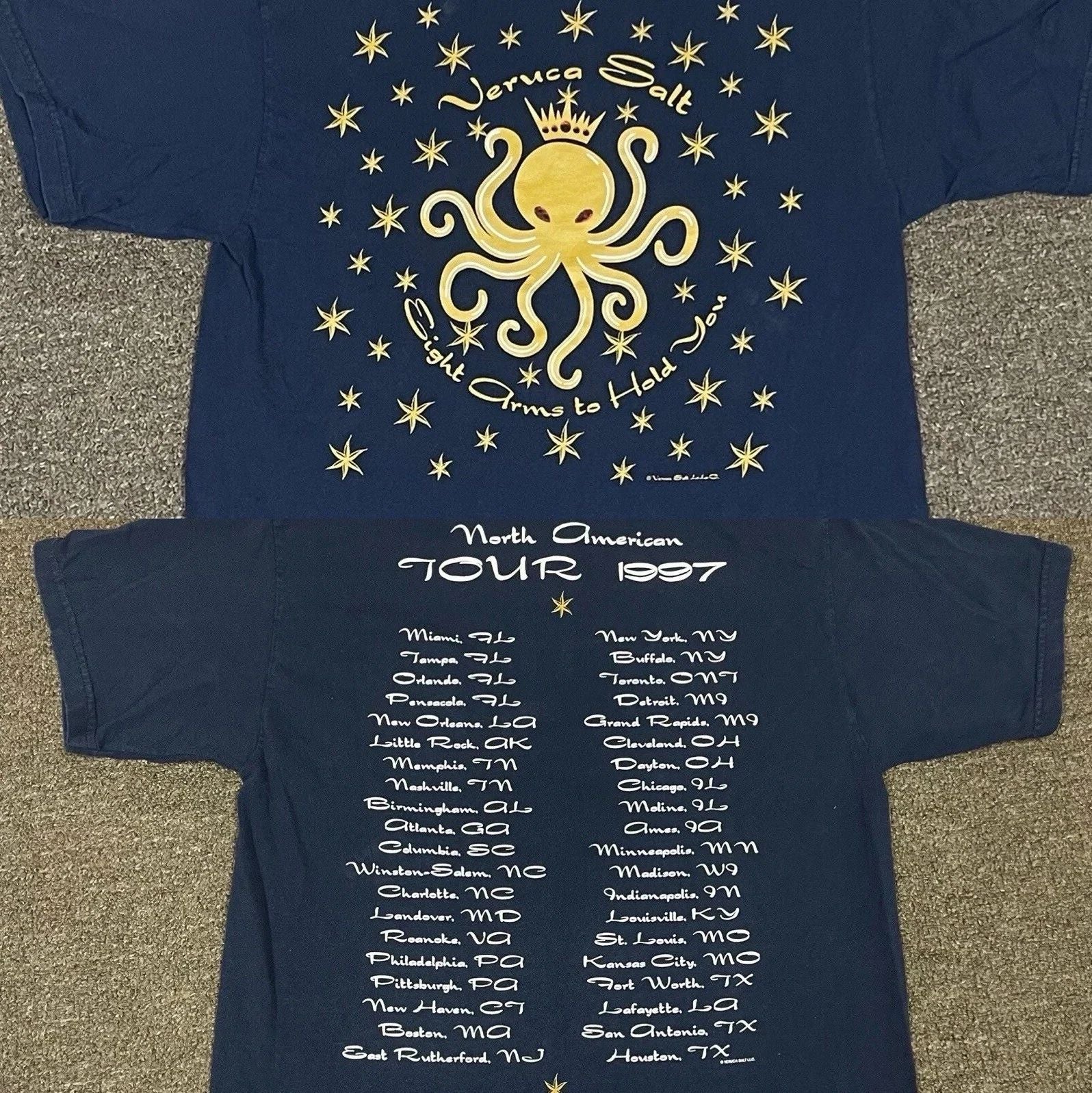 Veruca Salt Band North America Tour 1997 T Shirt Full Size S-5XL Unisex T-shirt, Sweatshirt, Hoodie, Long Sleeve Tee - T-Shirt, Sweatshirt, Hoodie