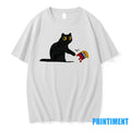 Black Cat Swatting Elephant Trump Tshirts Sweater Unisex T-shirt, Sweatshirt, Hoodie, Long Sleeve Tee - T-Shirt, Sweatshirt, Hoodie