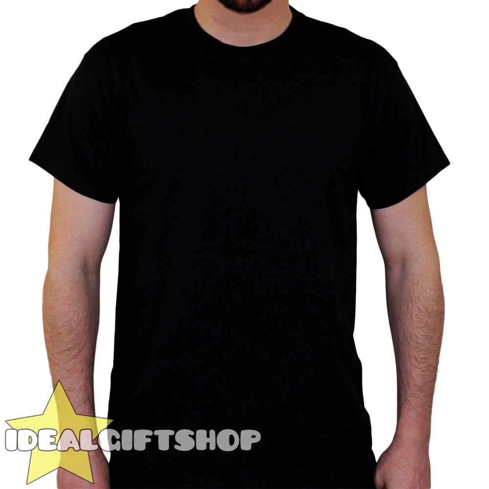 BLACK SHORT SLEEVED BLANK PLAIN CREW NECK T SHIRT SIZES S-XXL WHOLESALE Unisex T-shirt, Sweatshirt, Hoodie, Long Sleeve Tee - T-Shirt, Sweatshirt, Hoodie