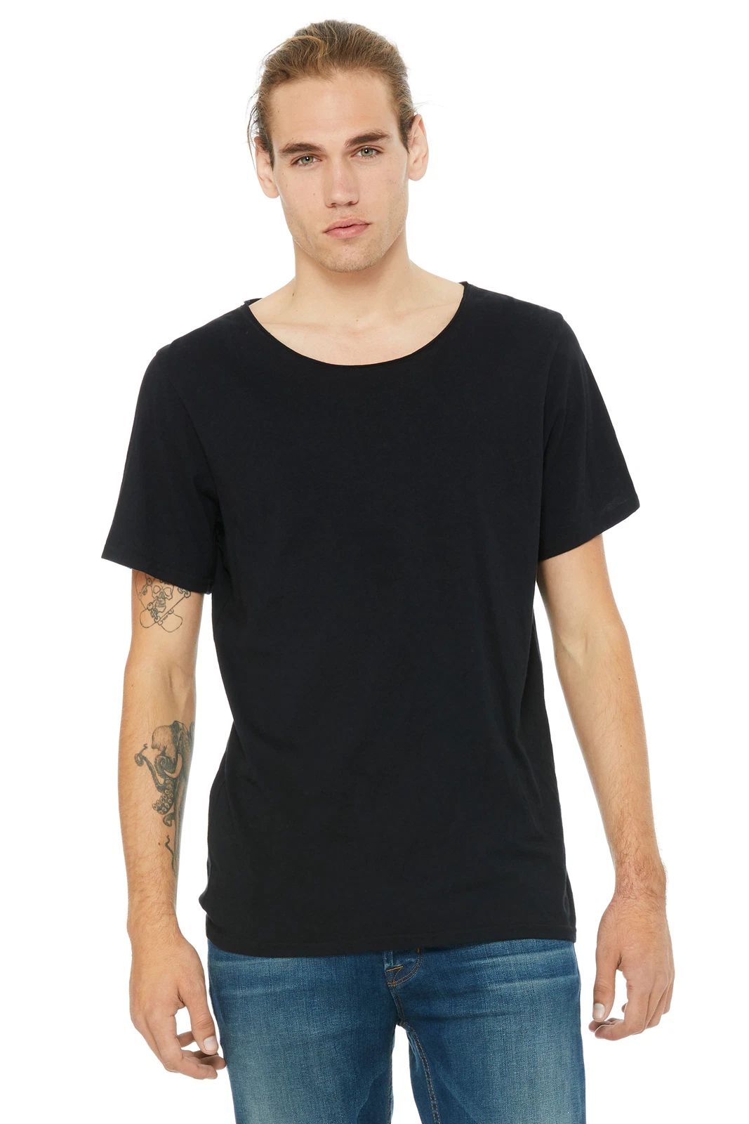 Bella + Canvas Men's 100% combed Cotton Jersey Raw Neck T-Shirt B3014 S-2XL Unisex T-shirt, Sweatshirt, Hoodie, Long Sleeve Tee - T-Shirt, Sweatshirt, Hoodie