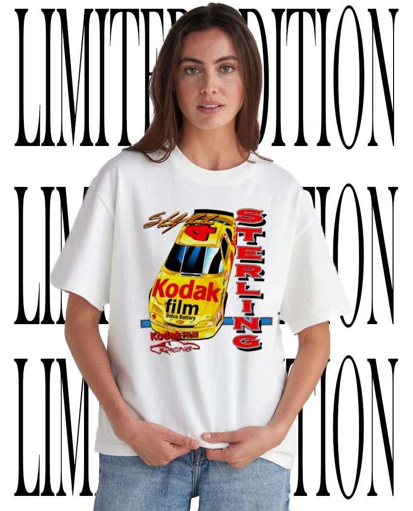 NASCAR Sterling Marlin 4 Kodak Film Stock Car Racing shirt Unisex T-shirt, Sweatshirt, Hoodie, Long Sleeve Tee - T-Shirt, Sweatshirt, Hoodie